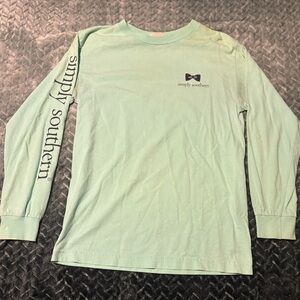 Simply Southern Light Green Long Sleeve Tee
